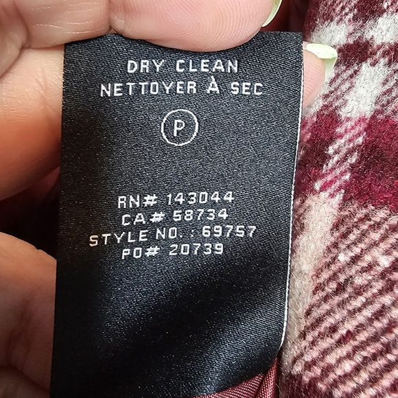 7 for all Mankind Plaid Double Breasted Pea Coat - Picture 12 of 16